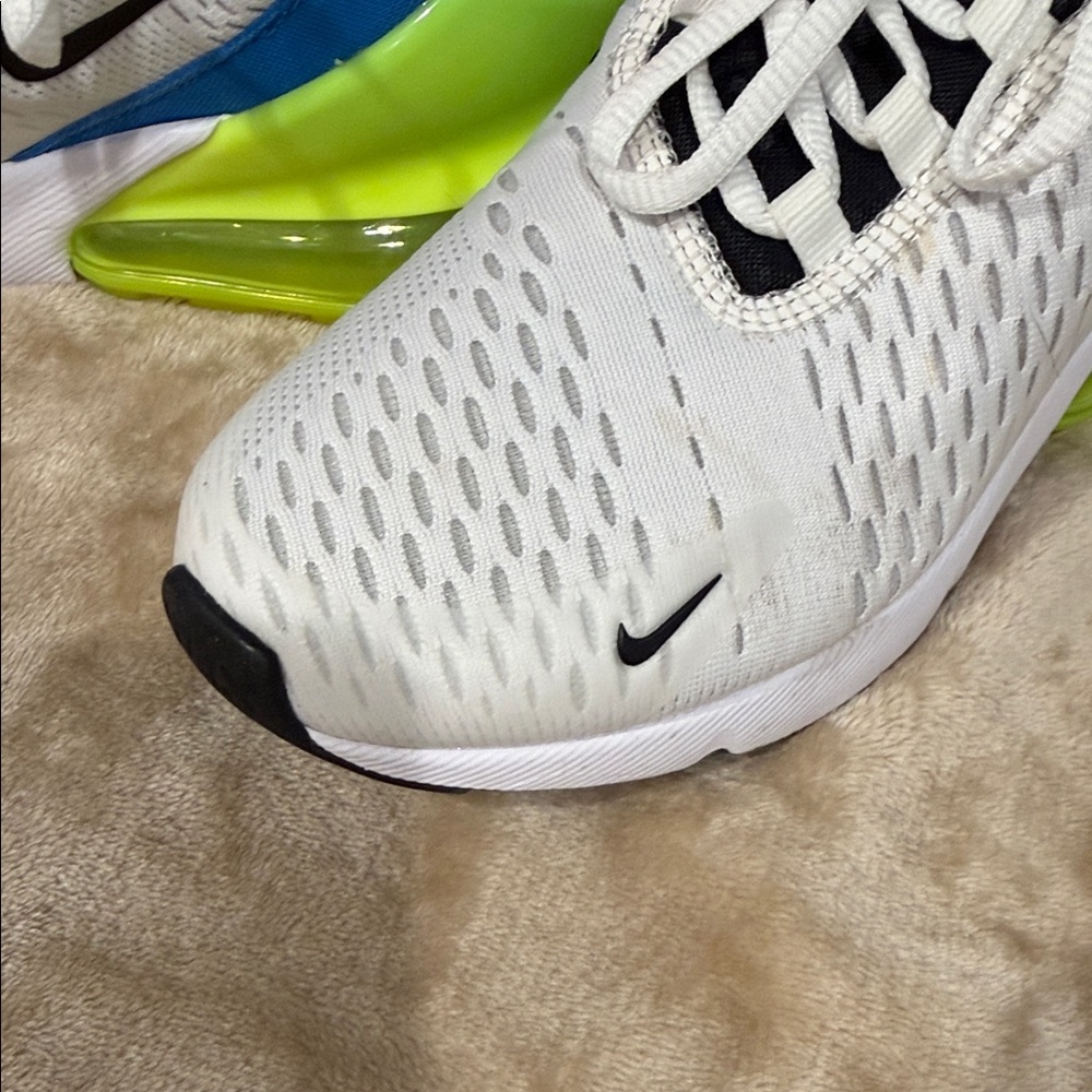 Nike Women’s  White and Neon Green Sneakers - Picture 3 of 3